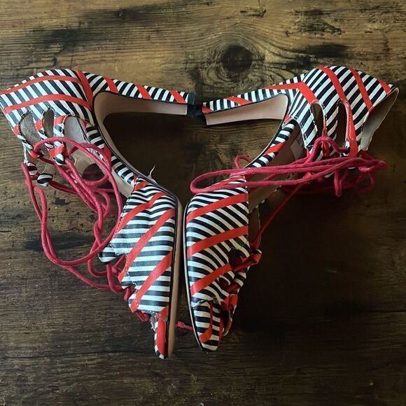 Rue Snob Naviglio  Handmade in Italy Tango Heels Size 7 NWOB - Picture 4 of 10